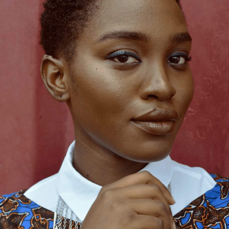 Woman looking at camera